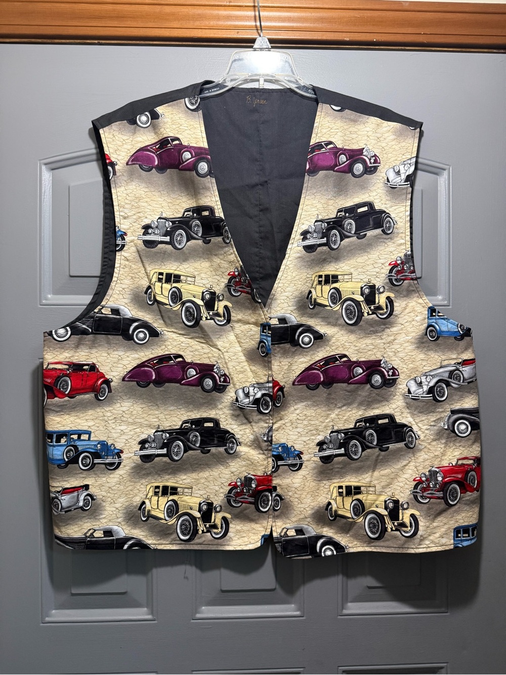 Vintage Cars Printed Vest-auto collector antique cars (men’s xl-xxl)